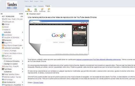 Pasa tus suscripciones de Google Reader a Yandex u otro servicio de RSS | TIC & Educación | Scoop.it