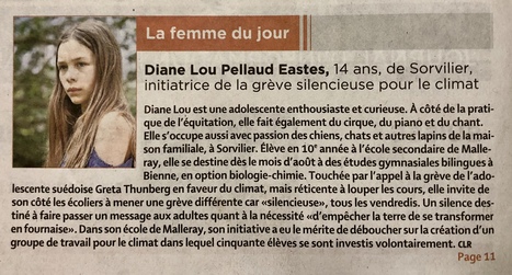 Article du Quotidien Jurassien | Engagement écologique   Bec & Plumes | Scoop.it