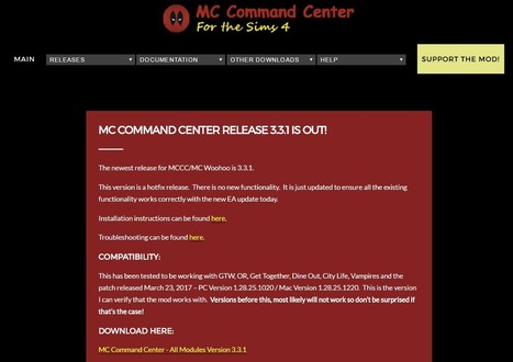 Mc Command Center Sims 4 Download Mac