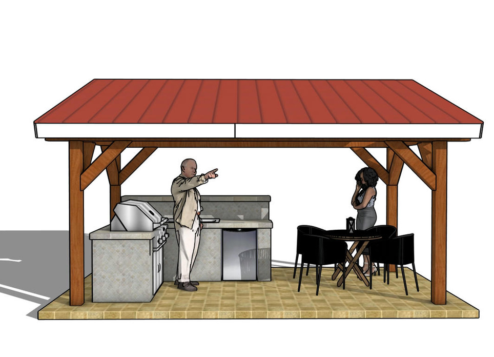 8×16 Lean to Grill Gazebo – DIY Plans | HowToSpecialist | Garden Plans | Scoop.it