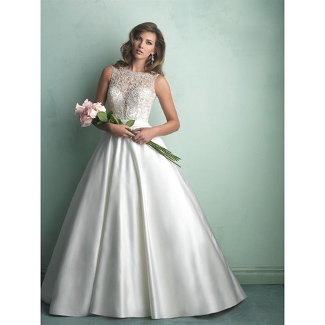 Allure Bridals 9152 Beaded Satin Ball Gown Wedd