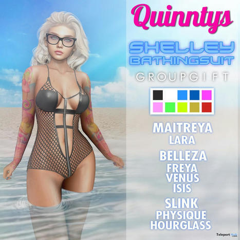 Shelly Bathing Suit Fatpack May 2022 Group Gift by Quinnty&rsquo;s | Teleport Hub - Second Life Freebies | Second Life Freebies | Scoop.it