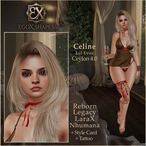 Celine Shape For Ceylon EvoX October 2026 Group Gift by EgoX Shapes | Teleport Hub - Second Life Freebies | Second Life Freebies | Scoop.it