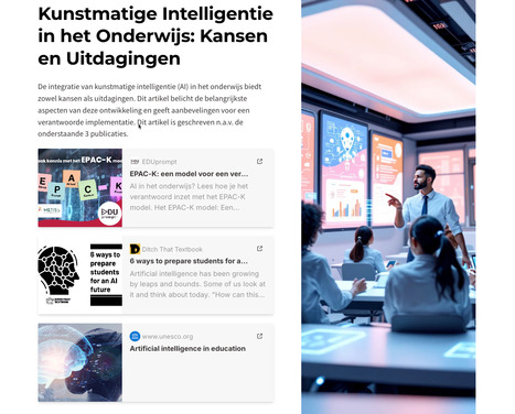 Kunstmatige Intelligentie in het Onderwijs: Kansen en Uitdagingen | Teach Smarter, Not Harder | Scoop.it