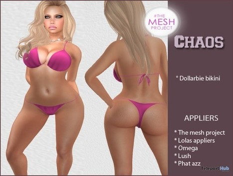 Pink Bikini 1L Promo Gift by Chaos Fashion | Teleport Hub - Second Life Freebies | Teleport Hub | Scoop.it