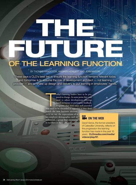 The Future of the Learning Function - Chief Learning Officer Magazine | HR, L&D Capability and Role | Scoop.it