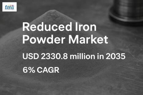 Global Reduced Iron Powder Market to Reach USD 2.33 Billion by 2035 Amid Surging Demand in Food & Pharma Sectors - Waste Management & Recycling News Today - EIN Presswire | Industry 411 - Waste Management | Scoop.it