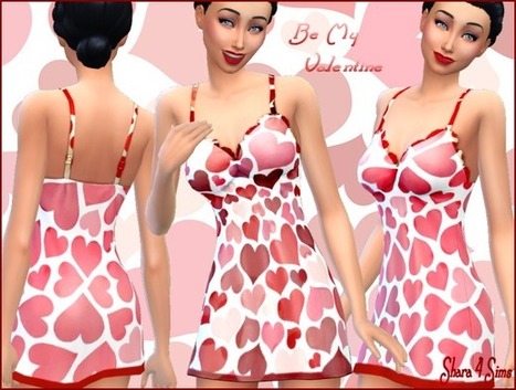 Be My Valentine Nightie << Shara 4 Sims | Les Sims | Scoop.it