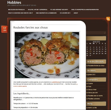 Hobbies : la cuisine | WordPress and Annotum for Education, Science,Journal Publishing | Scoop.it