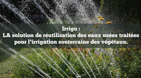 Irrigo : la solution de réutilisation des eaux usées traitées pour l’irrigation | Actualités, Communiqués Presse, Nouveautés, Infos... | Scoop.it