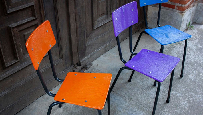 Réemploi et recyclage de plastique : voici les nouvelles chaises de la cantine de Villandry ! | @L'Etablisienne | Scoop.it