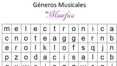 Sopas De Letras Musicales 1 Musifica Hist