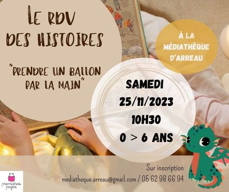 Le Rendez-Vous des Histoires à la médiathèque d'Arreau le 25 novembre | Vallées d'Aure & Louron - Pyrénées | Scoop.it