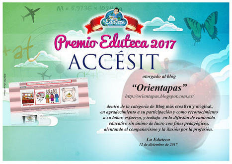 El blog OrienTapas, accésit del VI Premio Eduteca 2017 en la categoría de blogs creativos y originales | Orientación Educativa al Día | Scoop.it