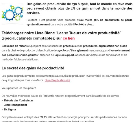 TOC + Lean + Six Sigma pour booster les cabinets comptables | Produisez-plus-vite.com | Théorie des Contraintes | Scoop.it