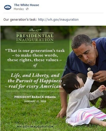 The White House Commemorates the Presidential Inauguration on Facebook | Lean content marketing | Scoop.it