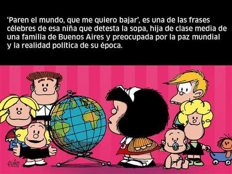 Fotos: Mafalda, la mítica niña rebelde, cumple 50 años  #50AñosMafalda #Mafalda | Bibliotecas Escolares Argentinas | Scoop.it