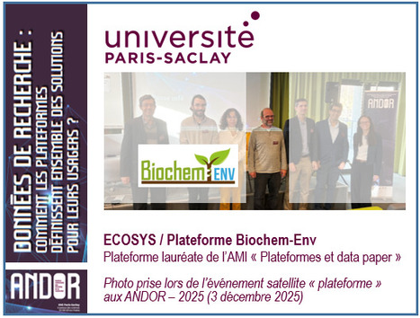 FOCUS PLATEFORME : ECOSYS/Biochem-Env, plateforme laur&eacute;ate de l&rsquo;AMI &laquo; Data papers et Plateforme &raquo; de l&rsquo;UPSaclay, avec un jeu de donn&eacute;es relatives &agrave; des activit&eacute;s enzymatiques mesur&eacute;es dans les sols | Life Sciences Universit&eacute; Paris-Saclay | Scoop.it
