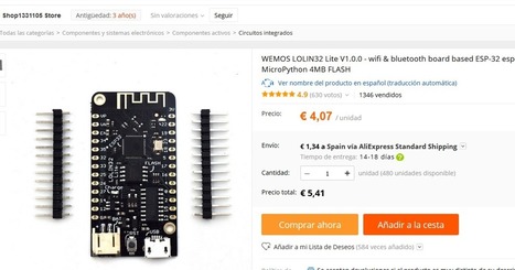 Introducción a ESP32: Lolin32 Lite | TECNOLOGÍA_aal66 | Scoop.it