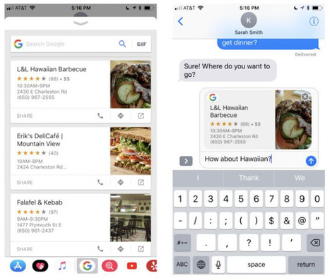 Google Search débarque dans iMessage d’iOS | Applications Iphone, Ipad, Android et avec un zeste de news | Scoop.it