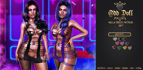 Nalla Dress Fatpack August 2022 Group Gift by Odd Doll | Teleport Hub - Second Life Freebies | Second Life Freebies | Scoop.it