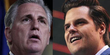 Matt Gaetz furious Kevin McCarthy is 'squatting' in speaker's private bathroom - Raw Story | Backstabber Watch | Scoop.it