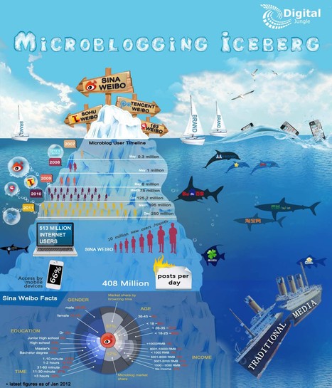 Chinese Migroblog Infographic | Panorama des médias sociaux en Chine | Scoop.it