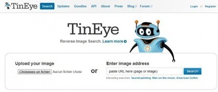 Une extension et un bookmarklet pour trouver l'origine et l'utilisation d'une image, TinEye | Time to Learn | Scoop.it