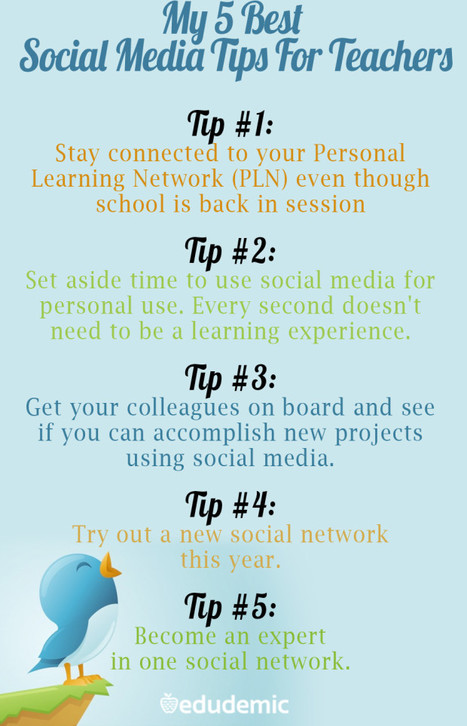 My 5 Best Social Media Tips For Teachers - Edudemic | Into the Driver's Seat | Scoop.it