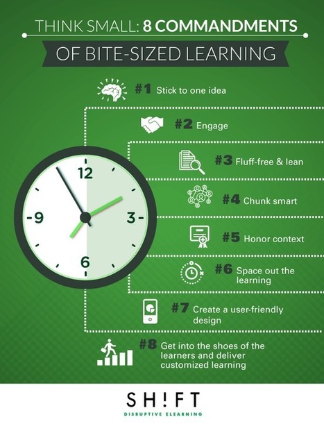 Think Small: 8 Commandments of Bite-Sized Learning | People-Centric Solutions | Scoop.it