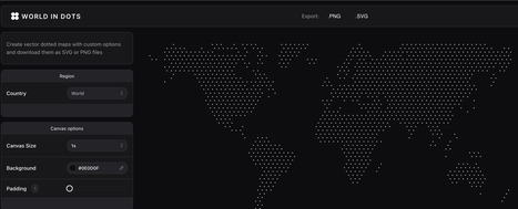 Dotted Maps Generator | Digital Delights - Images & Design | Scoop.it