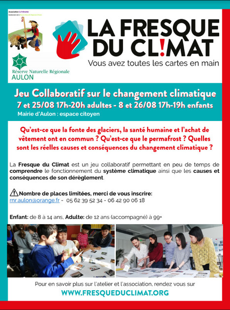 Ateliers ludiques sur le changement climatique à Aulon les 7 et 8 août | Vallées d'Aure & Louron - Pyrénées | Scoop.it