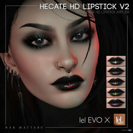 Hecate HD Lipstick V2 November 2021 Group Gift by Nar Mattaru | Teleport Hub - Second Life Freebies | Second Life Freebies | Scoop.it