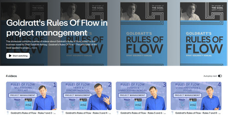Goldratt's Rules Of Flow in project management | Series of short videos on Vimeo | Critical Chain Project Management | Scoop.it