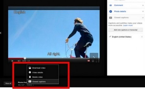 Ya podemos añadir subtítulos en los vídeos que ponemos en Google Plus | TIC & Educación | Scoop.it