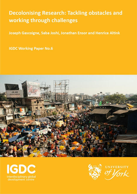 Working Paper No 6 - Global development research at York, University of York | International development | Scoop.it