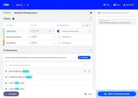 #IA : Snips invente la "Fake Data" pour rendre les assistants vocaux intelligents - Maddyness | Assistants vocaux | Scoop.it