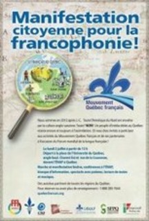 Manifestation citoyenne pour la Francophonie à Québec | Québec ... | POURQUOI PAS... EN FRANÇAIS ? | Scoop.it