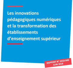 Les innovations pédagogiques numériques et la transformation des établissements d'enseignement supérieur - ESR : enseignementsup-recherche.gouv.fr | Sociologie du numérique et Humanité technologique | Scoop.it