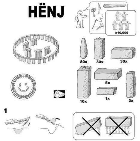HENJ: This IKEA-style instruction booklet shows you how to build your own Stonehenge | Doing History | Scoop.it