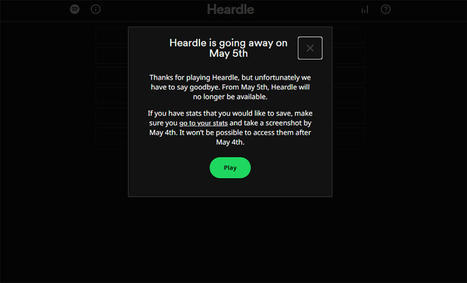 Spotify To Pull The Plug On The Music Puzzle Game Heardle Just One Year After Buying It | Live Music Industry News | Scoop.it