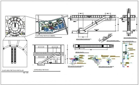 Escalator Plan Drawings Dwg Escalator Elevator