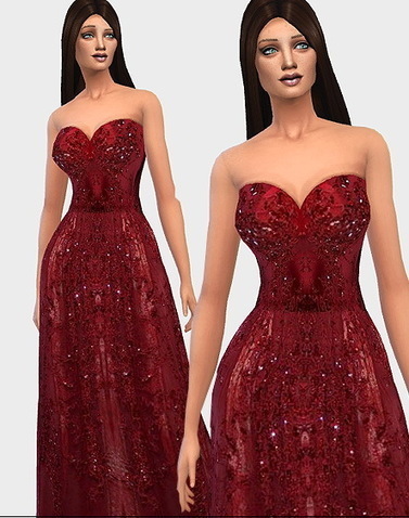 Ecoast: Red dress inspired by Elie Saab | Les Sims | Scoop.it