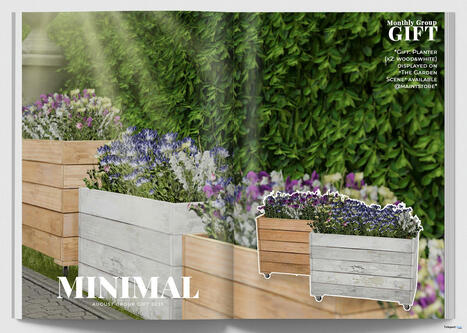 Brown & White Wood Planters August 2025 Group Gift by MINIMAL | Teleport Hub - Second Life Freebies | Second Life Freebies | Scoop.it