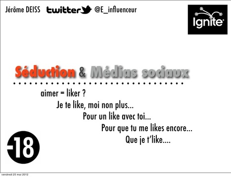 Ignite Paris #17 : Séduction & Médias sociaux | Community Management | Scoop.it