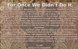 Hack Attack: Sony Confirms PlayStation Network Outage Caused By &lsquo;External Intrusion&rsquo; | Entrepreneurship, Innovation | Scoop.it