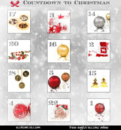 ESL Advent Calendar 2013 | Topical English Activities | Scoop.it