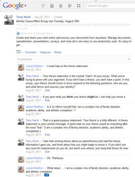 Teaching with Google+ | Edutopia | Into the Driver's Seat | Scoop.it