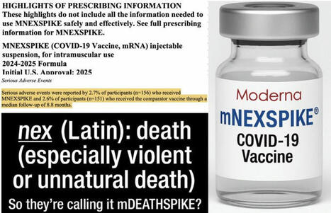 Moderna’s Next-Gen mRNA Shot Is Literally Named After Death The FDA just… | Nicolas Hulscher, MPH | 61 comments | Hésitations Vaccinales: Observatoire HESIVAXs | Scoop.it