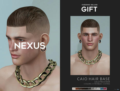 Caio Hairbase Pack For Lelutka EvoX March 2022 Group Gift by NeXus | Teleport Hub - Second Life Freebies | Second Life Freebies | Scoop.it